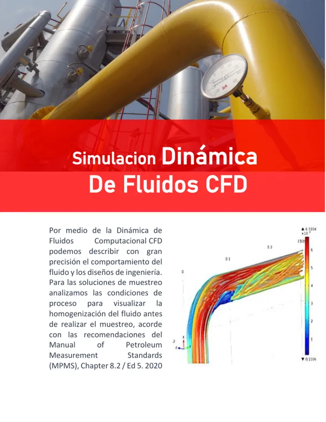 Visualización de flujo para una simulación CFD