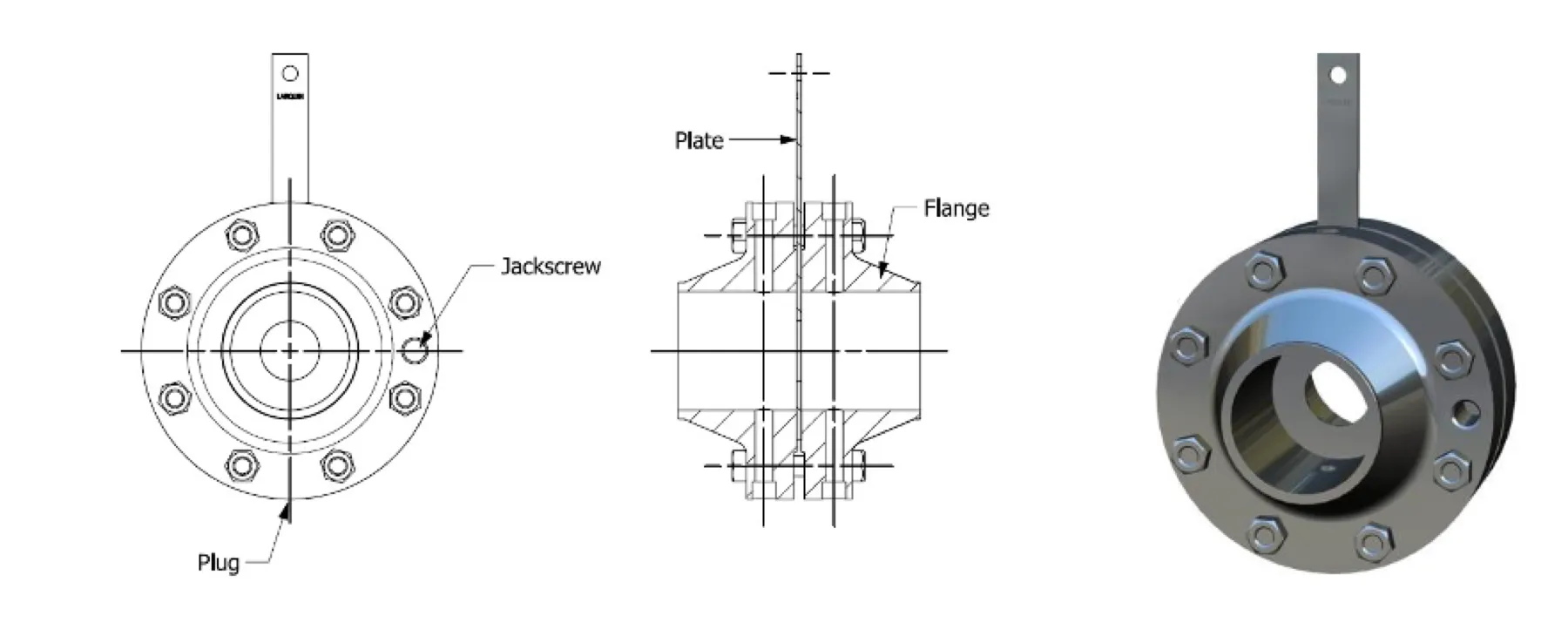 Unión de brida WK: Raised Face / Weld Neck